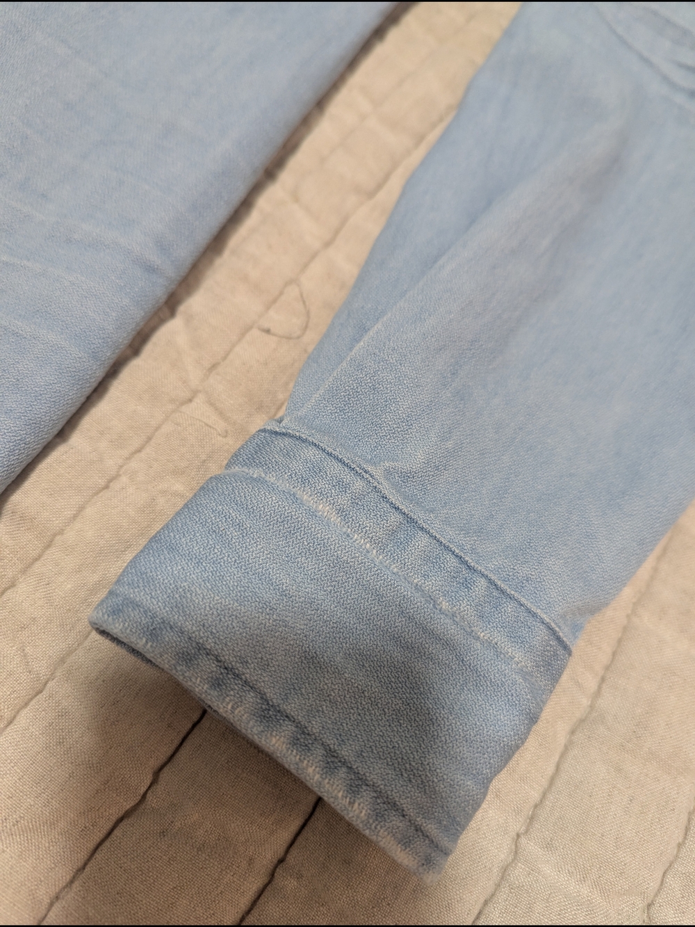Frank & Eileen Chambray Rory Shirt Dress Xs - Picture 8 of 8